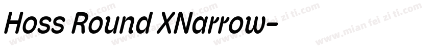 Hoss Round XNarrow字体转换